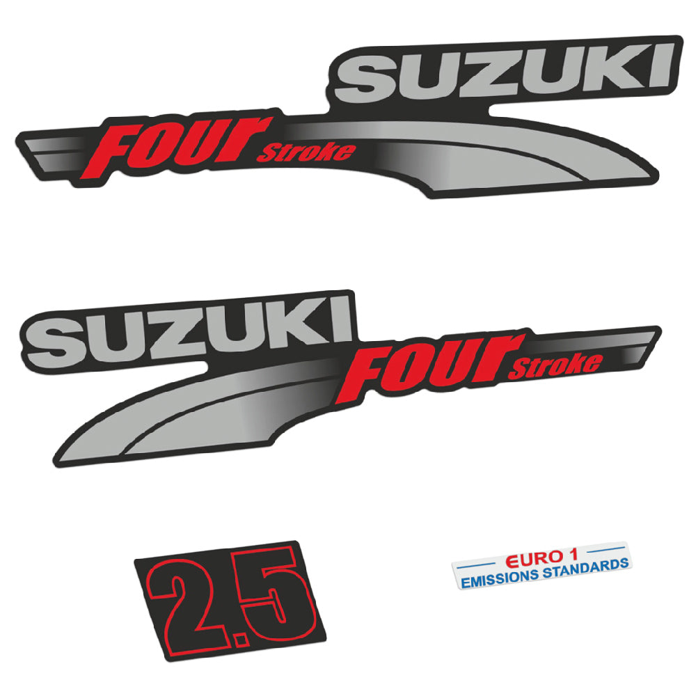 Suzuki 2.5HK 4-takt 2003-2009 Påhängsmotorn Dekaler – Vinyldekalset