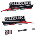 Suzuki 20HK 4-takt 2010-2013 Påhängsmotorn Dekaler – Vinyldekalset
