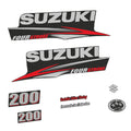 Suzuki 200HK 4-takt 2010-2013 Påhängsmotorn Dekaler – Vinyldekalset