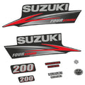 Suzuki 200HK 4-takt 2010-2013 Påhängsmotorn Dekaler – Vinyldekalset