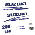 Suzuki 200HK 4-takt 2010-2013 Påhängsmotorn Dekaler – Vinyldekalset