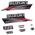 Suzuki 225HK 4-takt 2010-2013 Påhängsmotorn Dekaler – Vinyldekalset