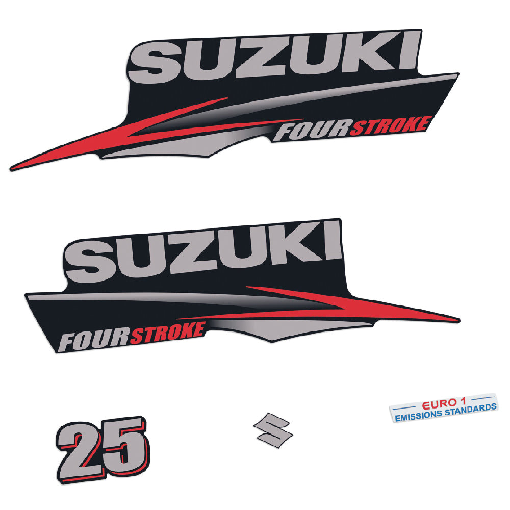 Suzuki 25HK 4-takt 2010-2013 Påhängsmotorn Dekaler – Vinyldekalset