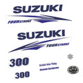 Suzuki 300HK 4-takt 2010-2013 Påhängsmotorn Dekaler – Vinyldekalset