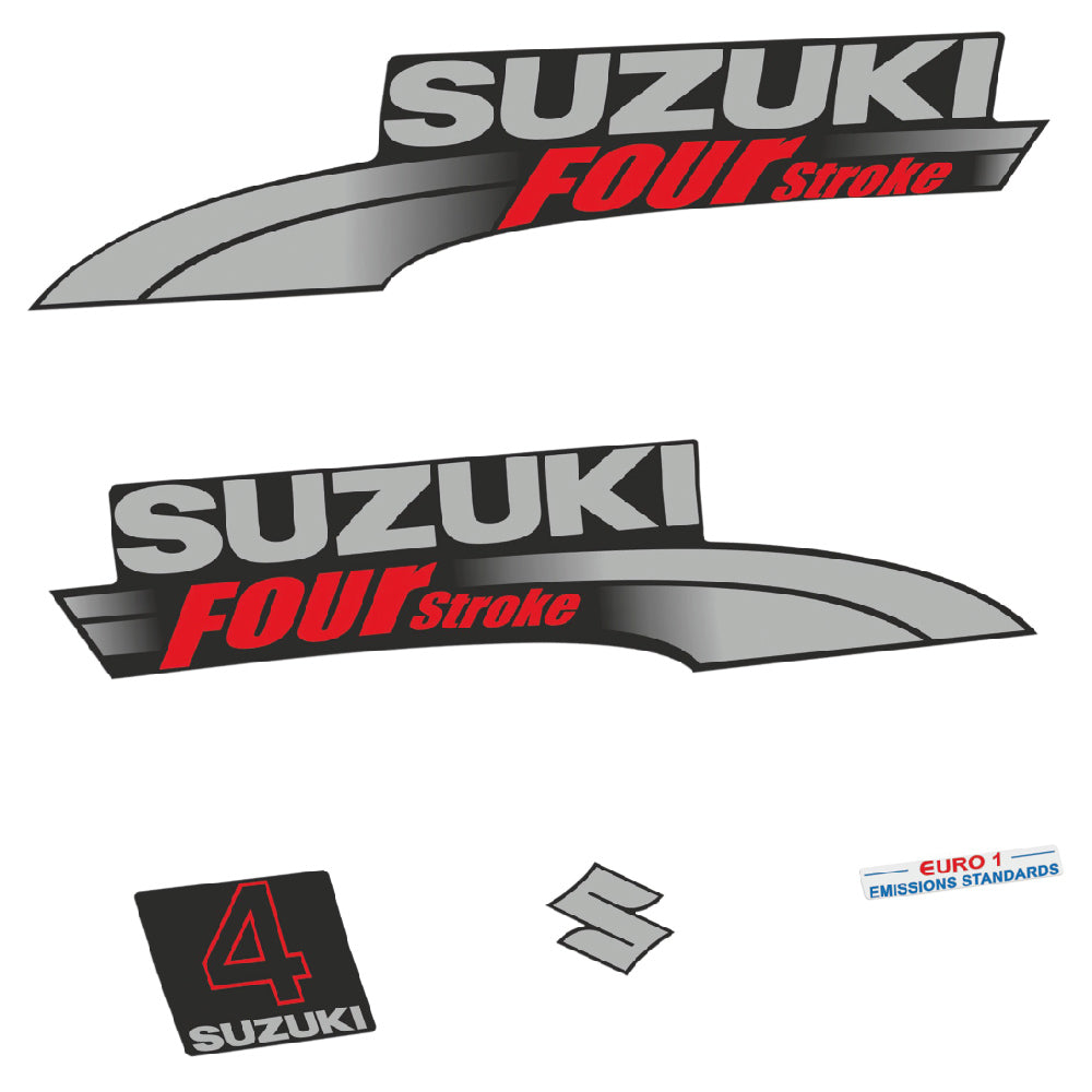 Suzuki 4HK 4-takt 2003-2009 Påhängsmotorn Dekaler – Vinyldekalset