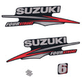 Suzuki 6HK 4-takt 2010-2013 Påhängsmotorn Dekaler – Vinyldekalset