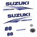 Suzuki 80HK 4-takt 2010-2013 Påhängsmotorn Dekaler – Vinyldekalset