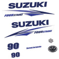 Suzuki 90HK 4-takt 2010-2013 Påhängsmotorn Dekaler – Vinyldekalset