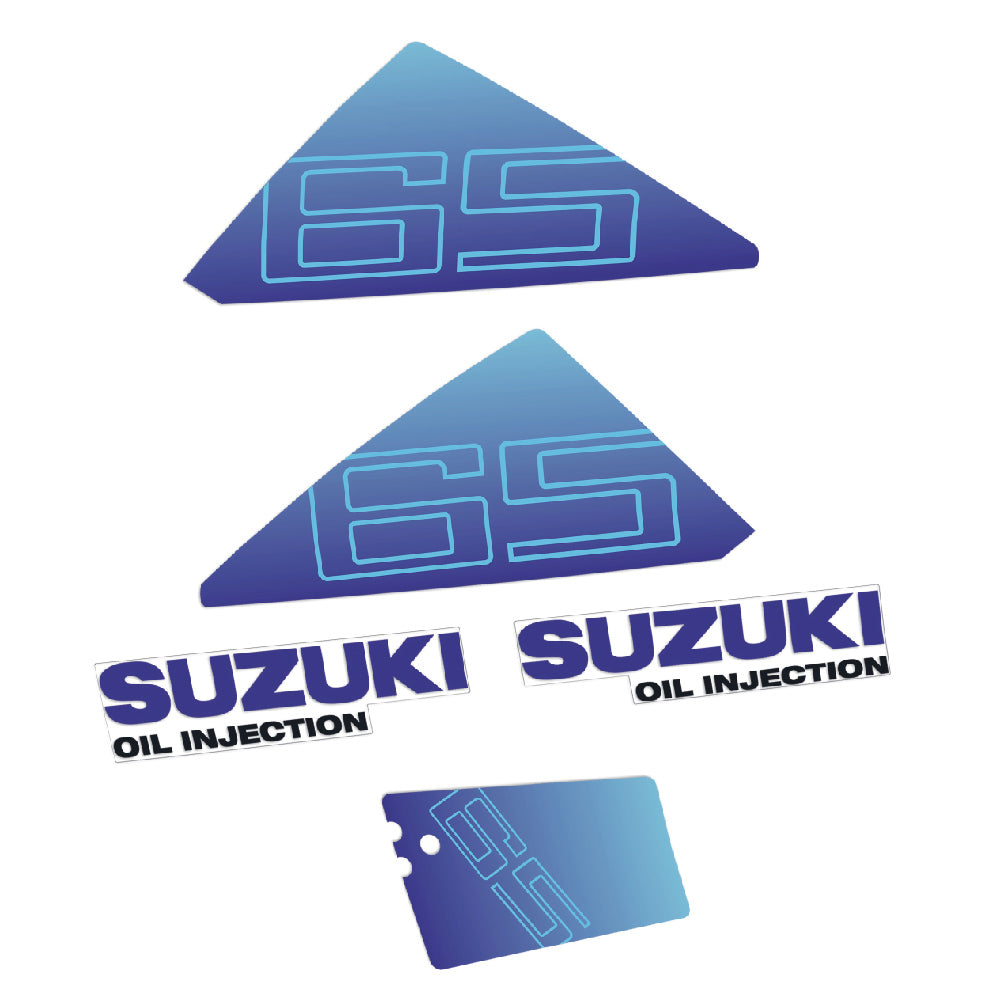 Suzuki 65HK 2-takt Påhängsmotorn Dekaler – Vinyldekalset