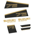 Suzuki 75HK 2-takt 1986-1987 Påhängsmotorn Dekaler – Vinyldekalset