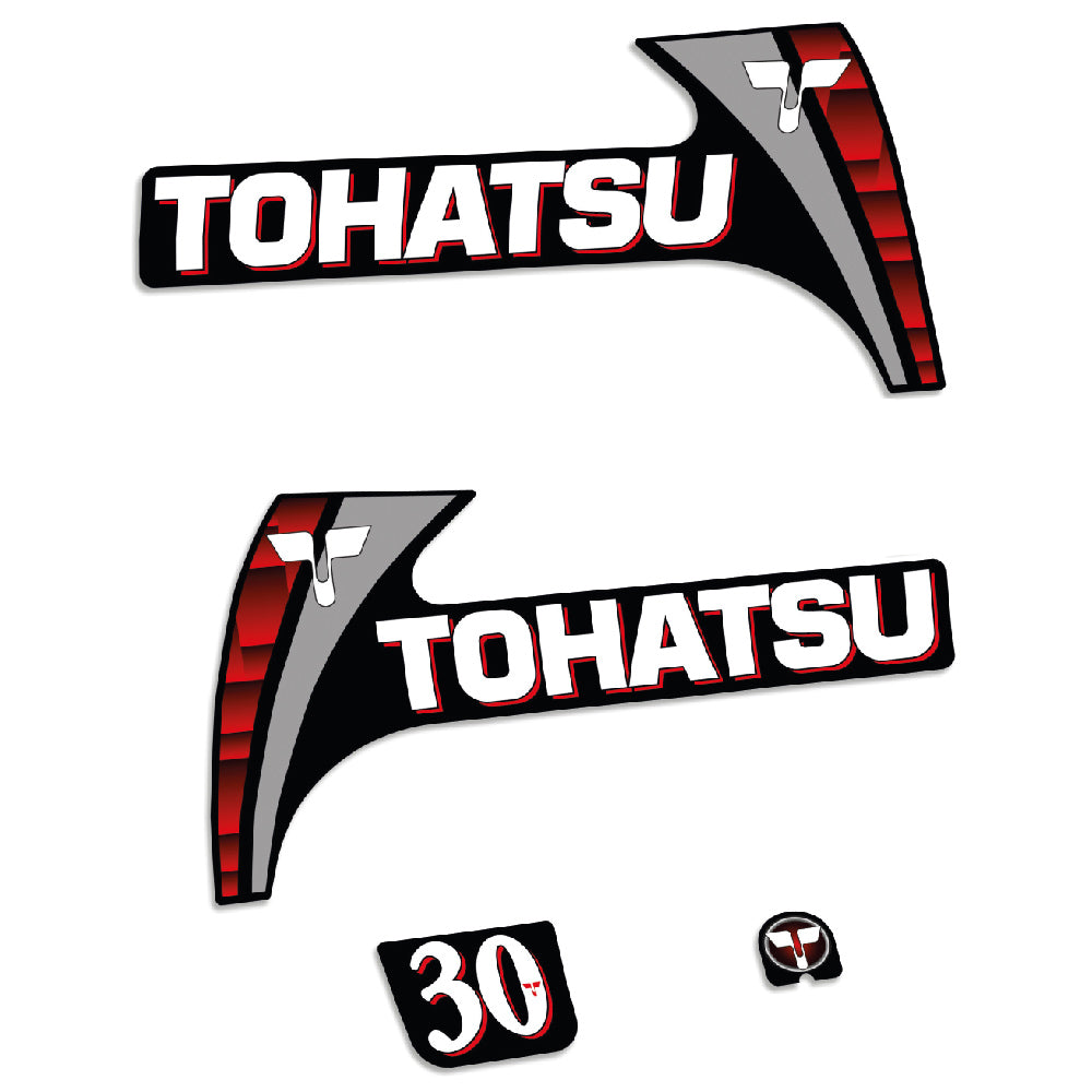 Tohatsu 30HK 2-takt Påhängsmotorn Dekaler – Vinyldekalset