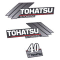 Tohatsu 40HK 2-takt Påhängsmotorn Dekaler – Vinyldekalset
