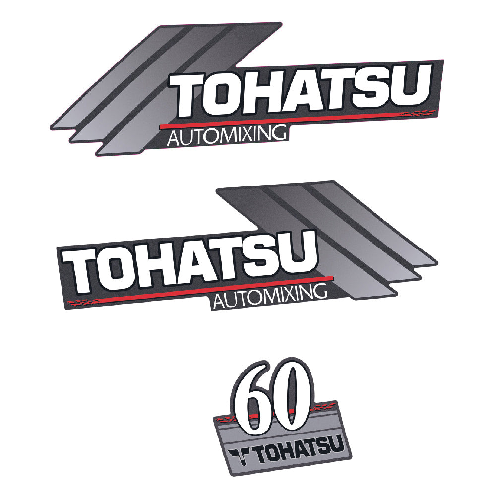 Tohatsu 60HK 2-takt Påhängsmotorn Dekaler – Vinyldekalset