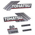 Tohatsu 9.8HK 2-takt 1996-2005 Påhängsmotorn Dekaler – Vinyldekalset