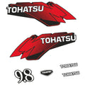 Tohatsu 9.8HK 2-takt Påhängsmotorn Dekaler – Vinyldekalset