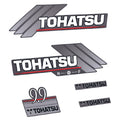 Tohatsu 9.9HK 2-takt 1996-2005 Påhängsmotorn Dekaler – Vinyldekalset