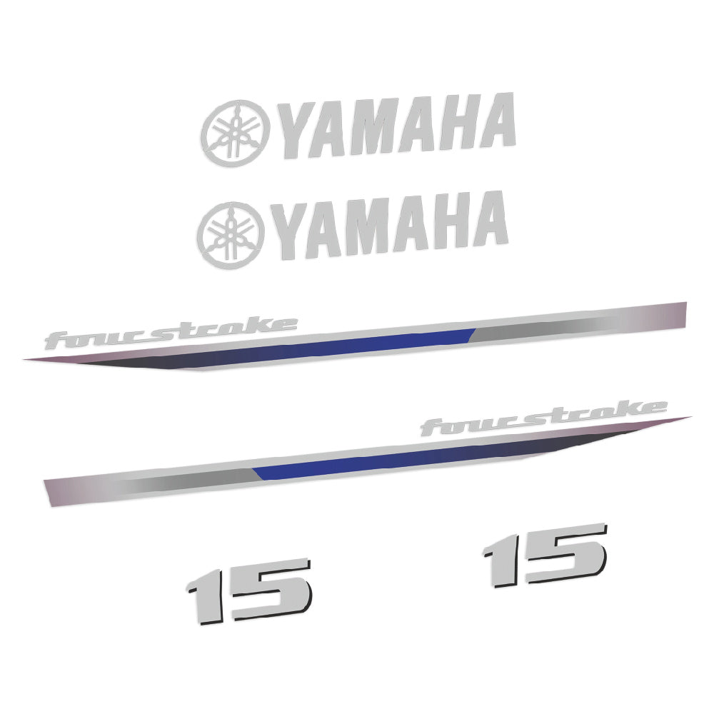Yamaha 15HK 4-takt 2013 Påhängsmotorn Dekaler – Vinyldekalset