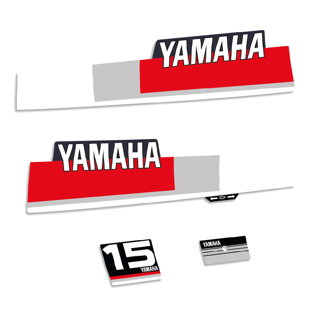 Yamaha 15HK 2-takt Påhängsmotorn Dekaler – Vinyldekalset