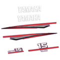 Yamaha 15HK 2-takt Påhängsmotorn Dekaler – Vinyldekalset