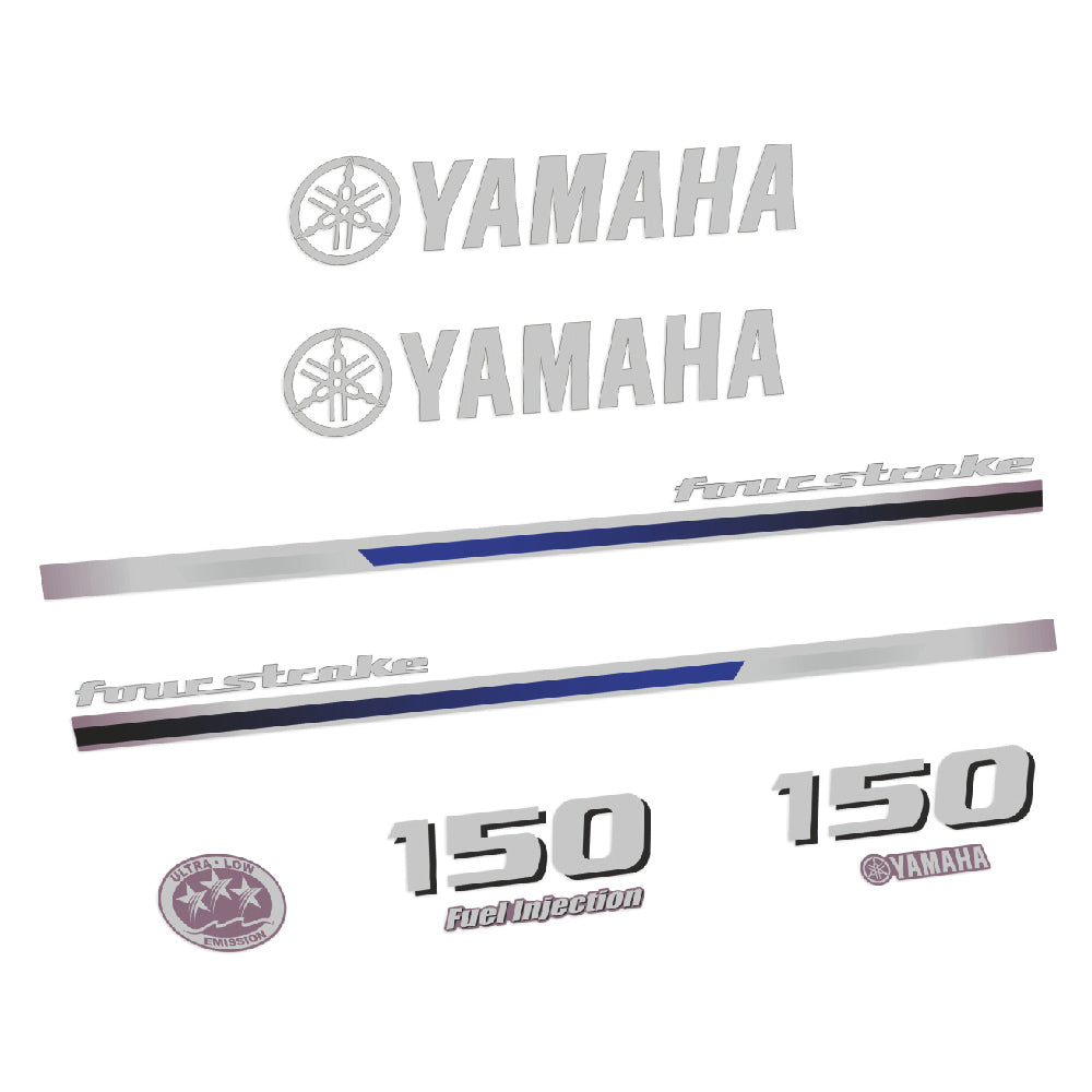 Yamaha 150HK 4-takt 2013 Påhängsmotorn Dekaler – Vinyldekalset