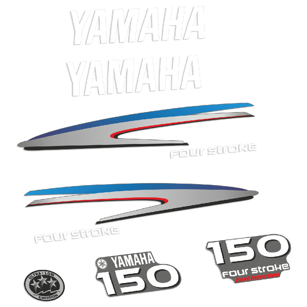 Yamaha 150HK 4-takt Påhängsmotorn Dekaler – Vinyldekalset
