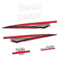 Yamaha 20HK 2-takt Påhängsmotorn Dekaler – Vinyldekalset