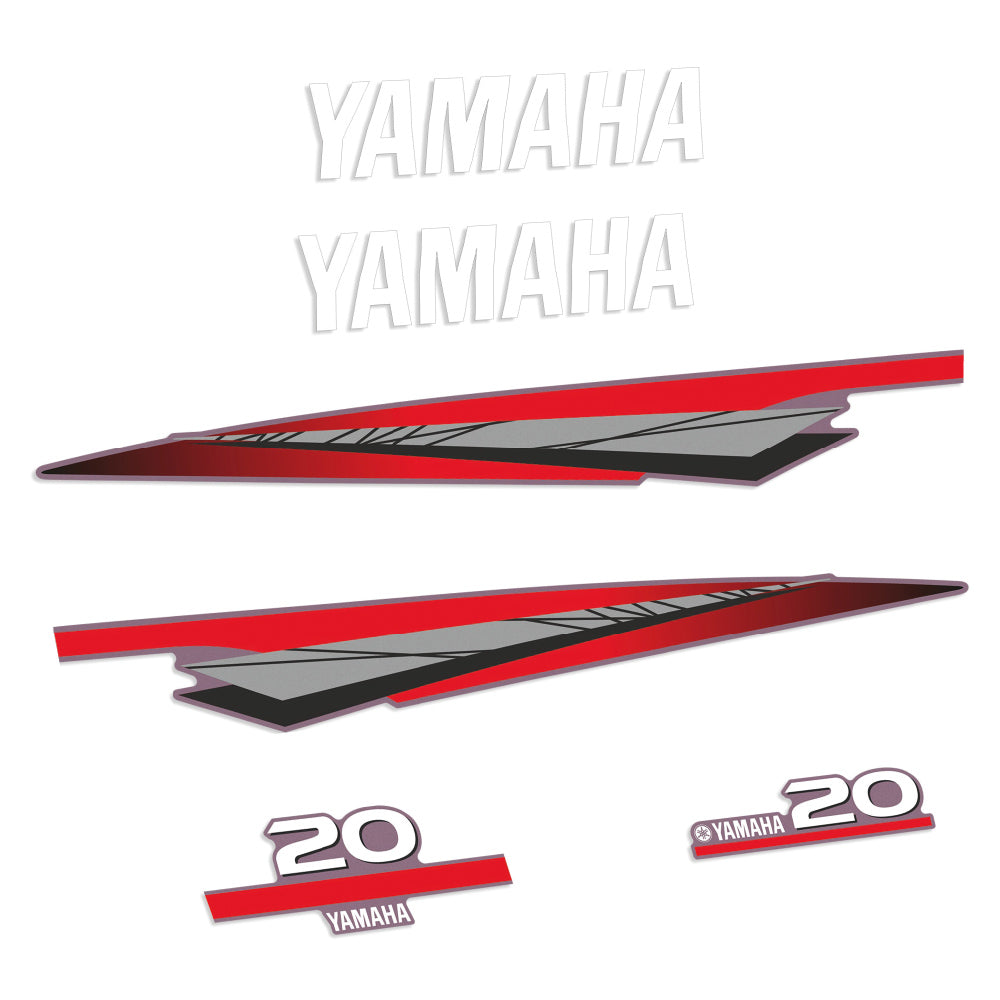 Yamaha 20HK 2-takt Påhängsmotorn Dekaler – Vinyldekalset
