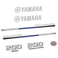 Yamaha 200HK 4-takt 2013 Påhängsmotorn Dekaler – Vinyldekalset