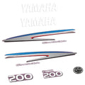 Yamaha 200HK 2-takt Påhängsmotorn Dekaler – Vinyldekalset