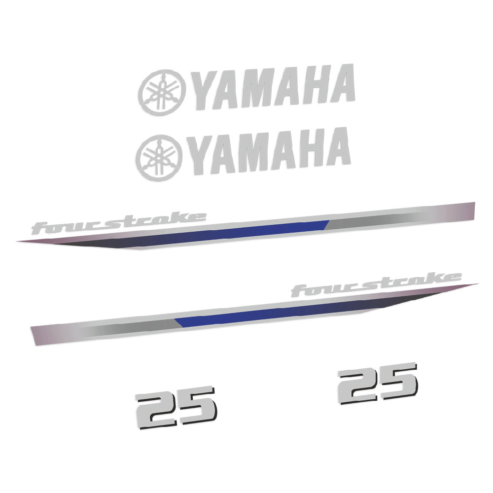 Yamaha 25HK 4-takt 2013 Påhängsmotorn Dekaler – Vinyldekalset