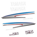 Yamaha 25HK 4-takt Påhängsmotorn Dekaler – Vinyldekalset