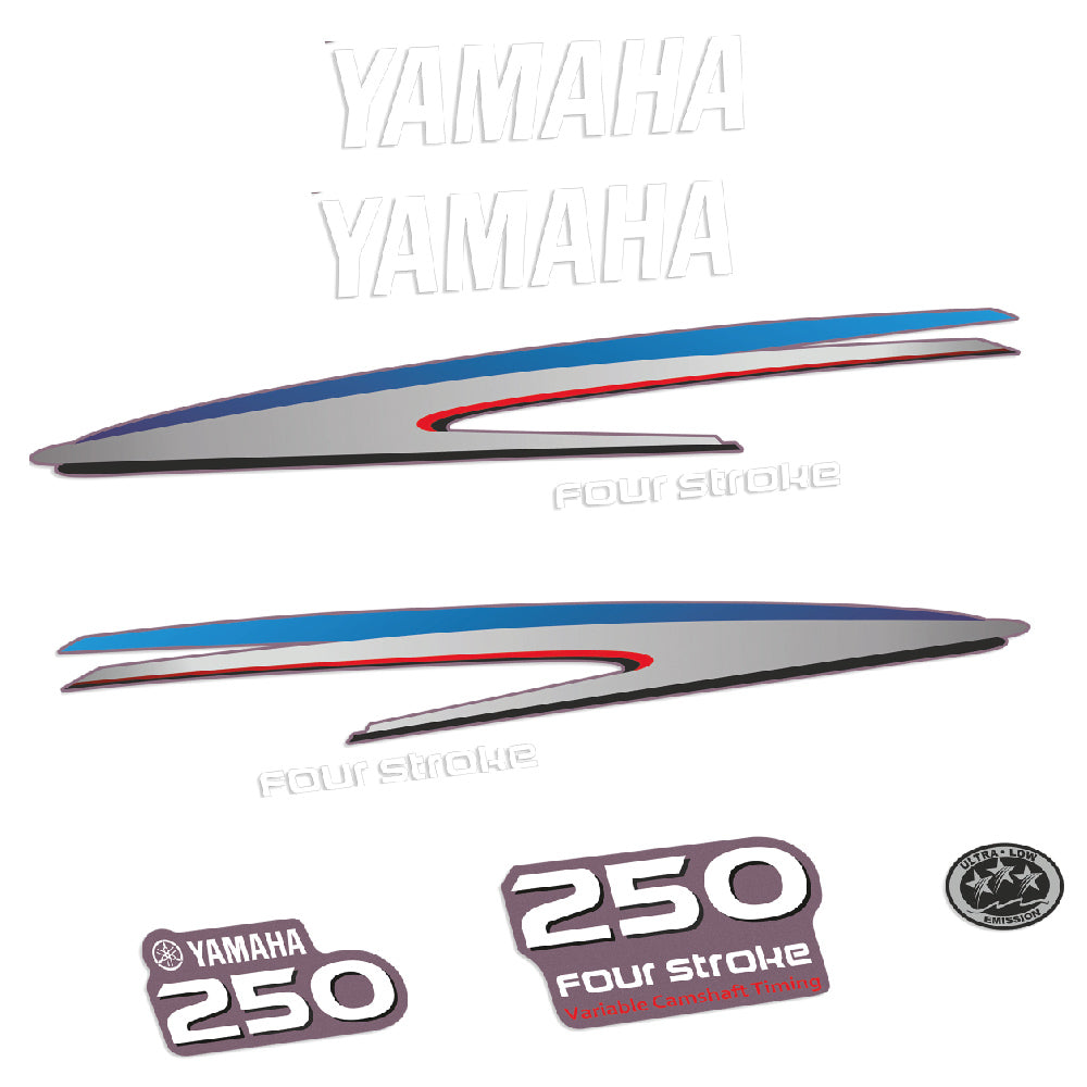 Yamaha 250HK 4-takt Påhängsmotorn Dekaler – Vinyldekalset