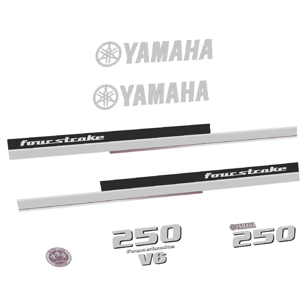 Yamaha 250HK 4-takt 2013 Påhängsmotorn Dekaler – Vinyldekalset
