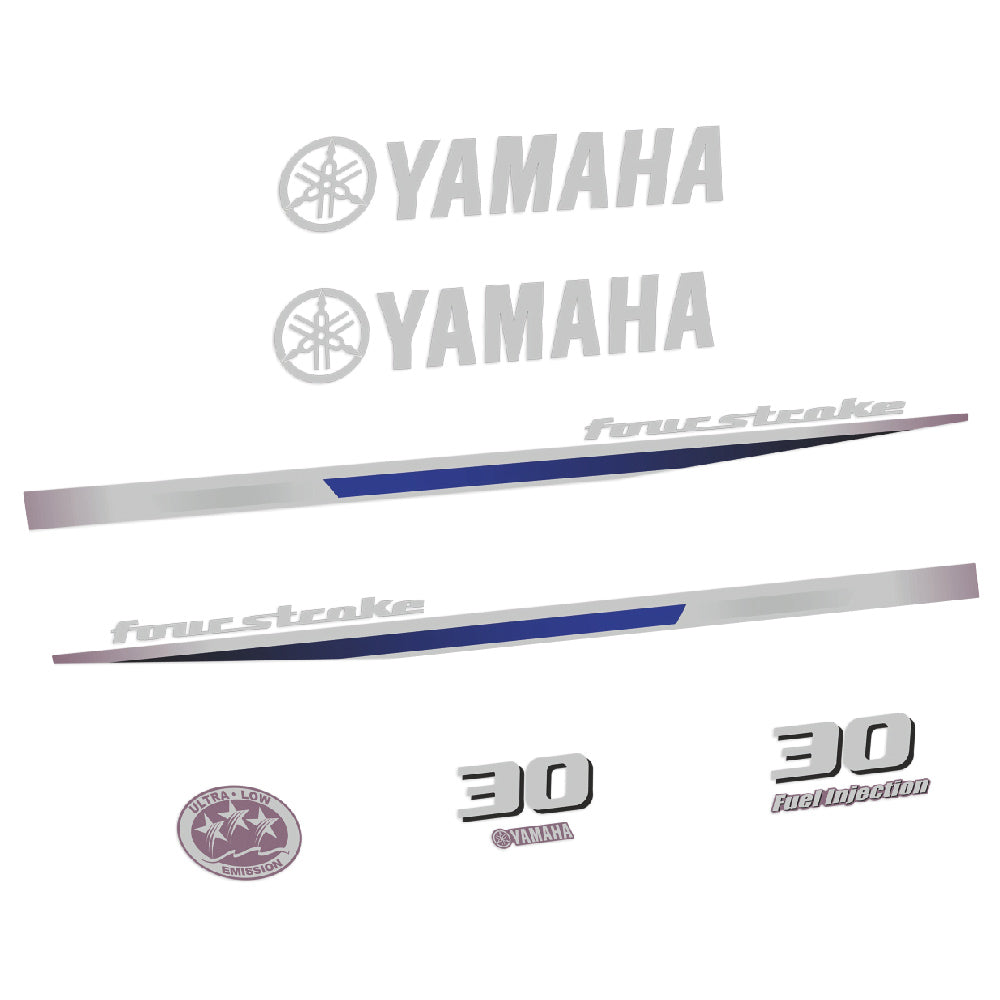 Yamaha 30HK 4-takt 2013 Påhängsmotorn Dekaler – Vinyldekalset
