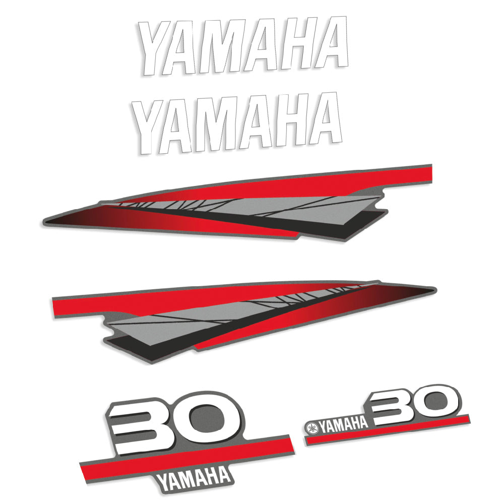 Yamaha 30HK 2-takt Påhängsmotorn Dekaler – Vinyldekalset