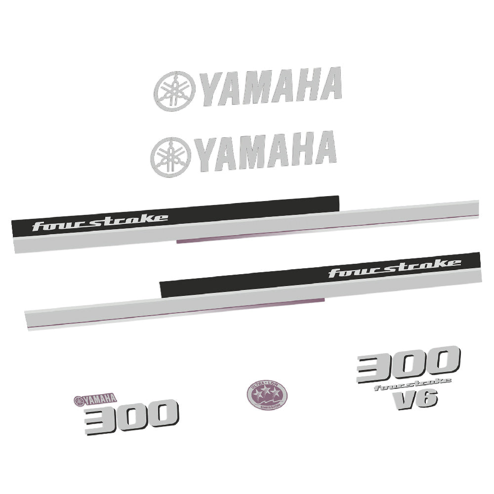 Yamaha 300HK 4-takt 2013 Påhängsmotorn Dekaler – Vinyldekalset