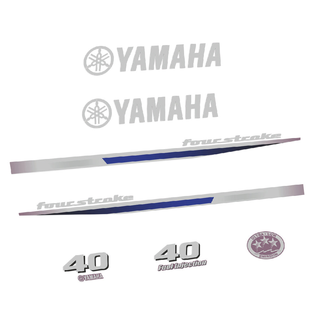 Yamaha 40HK 4-takt 2013 Påhängsmotorn Dekaler – Vinyldekalset