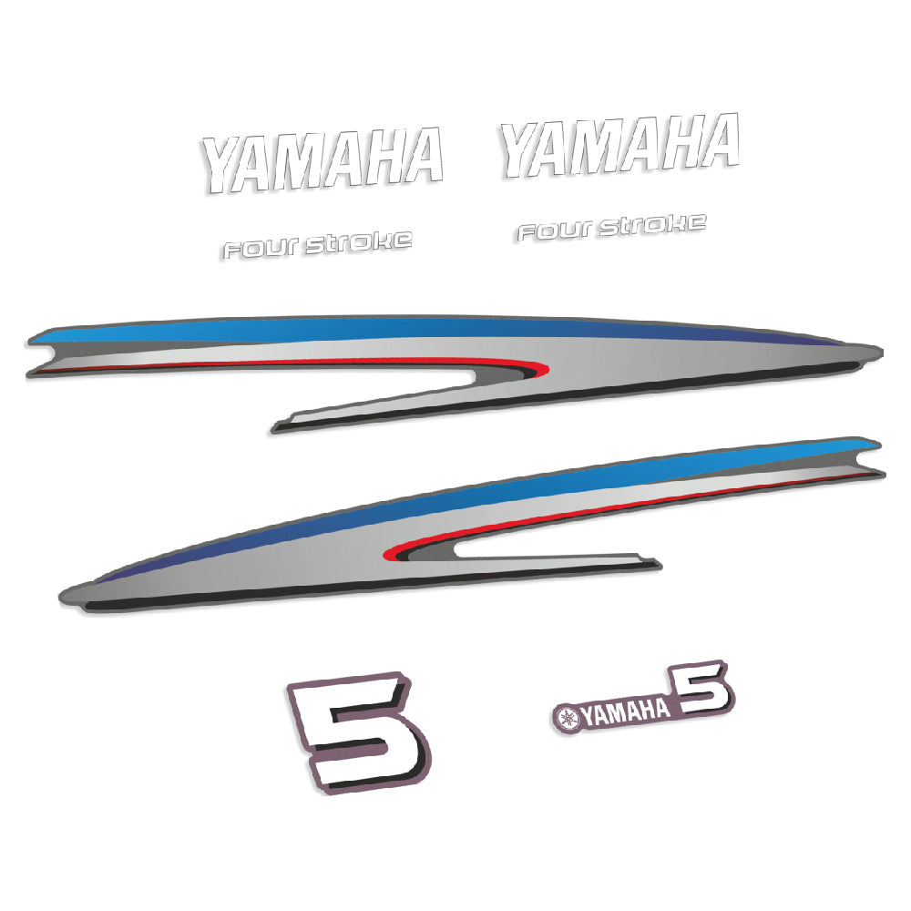 Yamaha 5HK 4-takt Påhängsmotorn Dekaler – Vinyldekalset