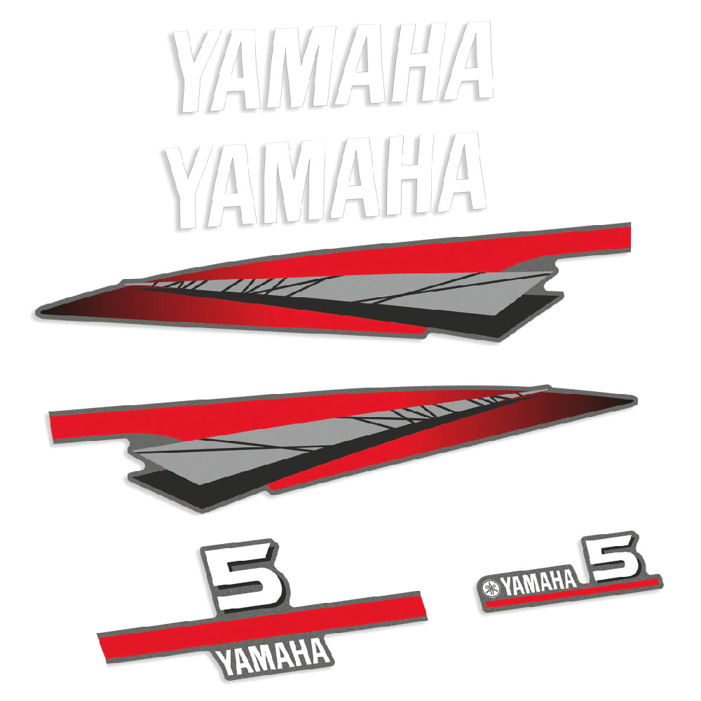 Yamaha 5HK 2-takt Påhängsmotorn Dekaler – Vinyldekalset