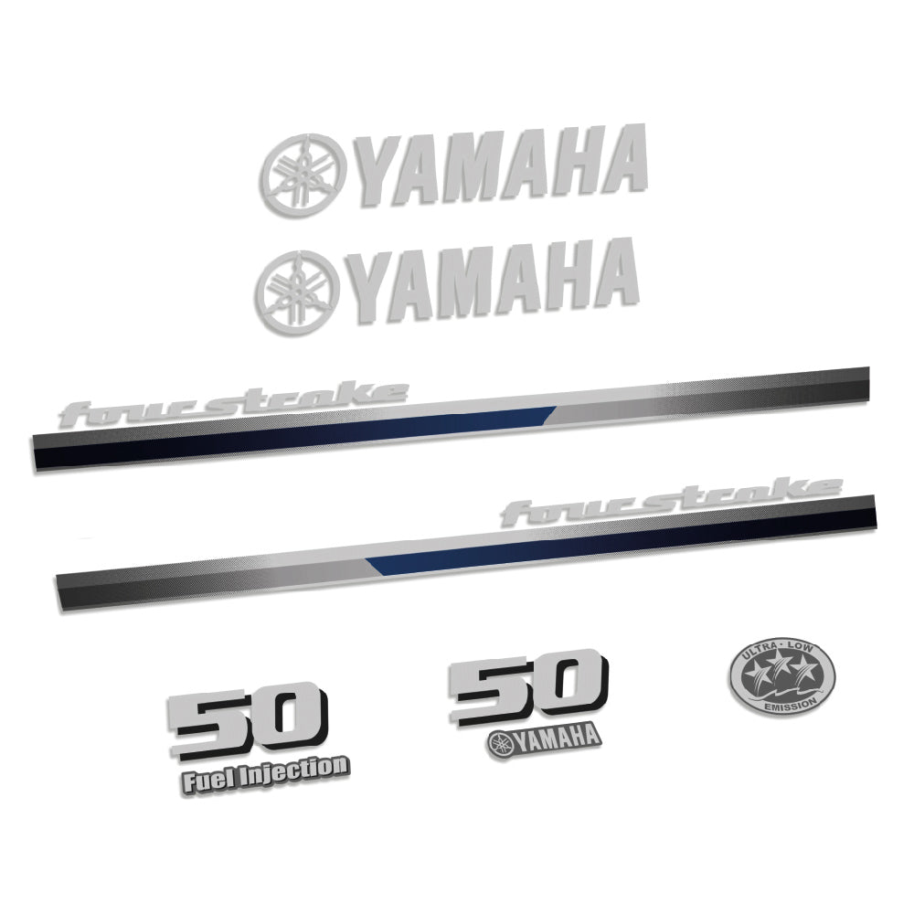 Yamaha 50HK 4-takt 2013 Påhängsmotorn Dekaler – Vinyldekalset