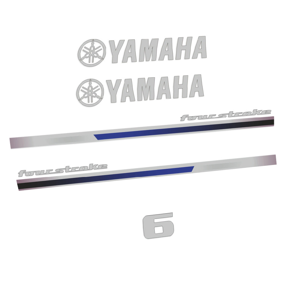 Yamaha 6HK 4-takt 2013 Påhängsmotorn Dekaler – Vinyldekalset