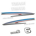 Yamaha 6HK 4-takt Påhängsmotorn Dekaler – Vinyldekalset