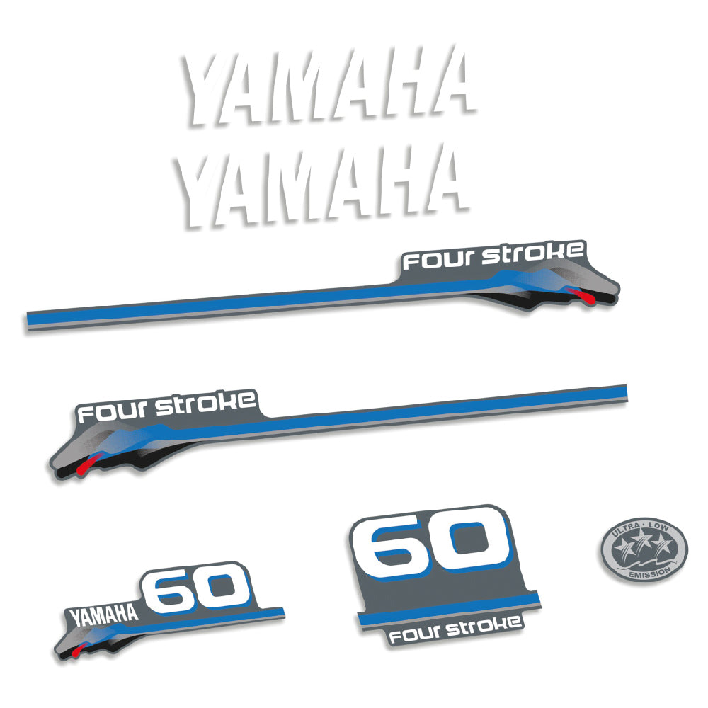 Yamaha 60HK 4-takt 2000 Påhängsmotorn Dekaler – Vinyldekalset