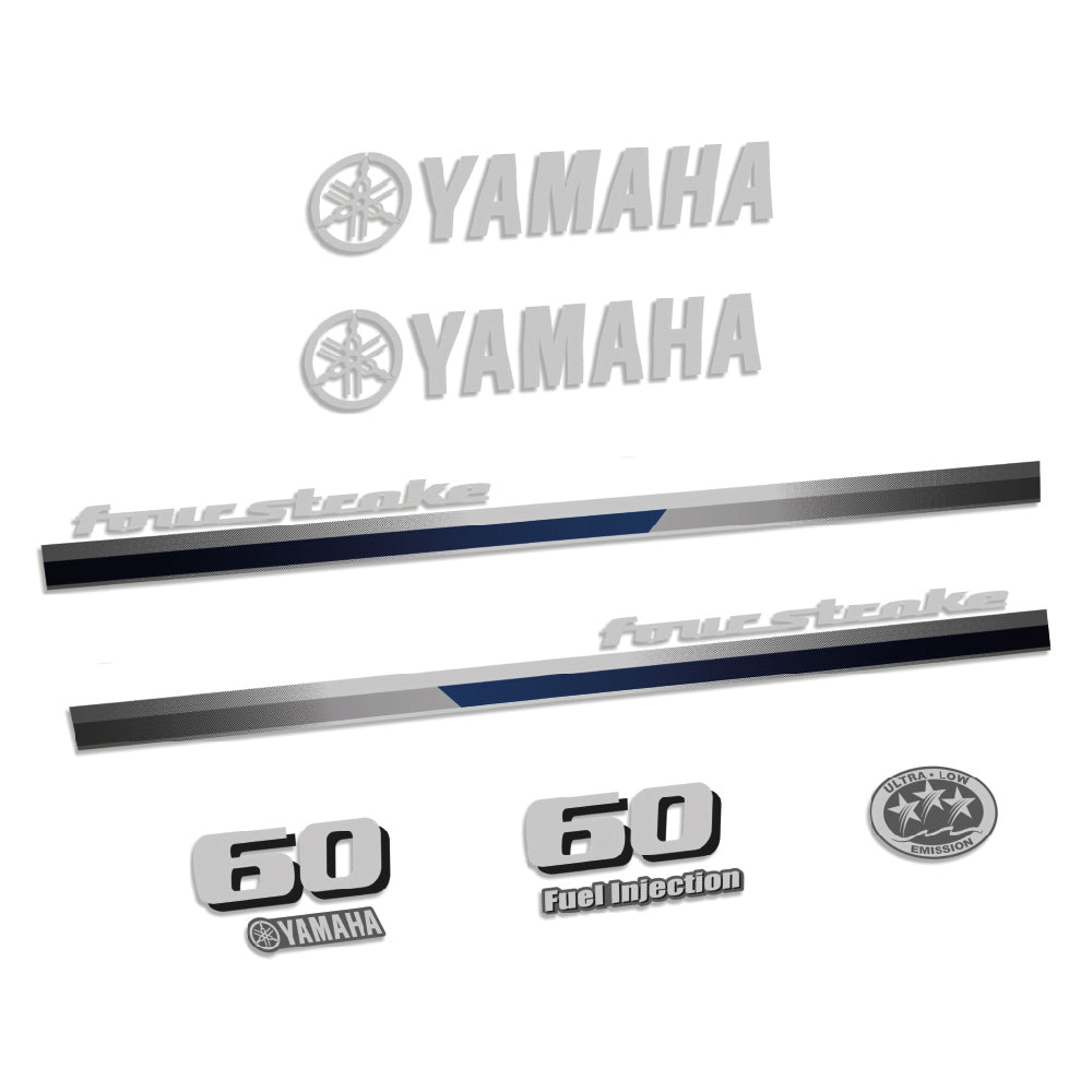 Yamaha 60HK 4-takt 2013 Påhängsmotorn Dekaler – Vinyldekalset