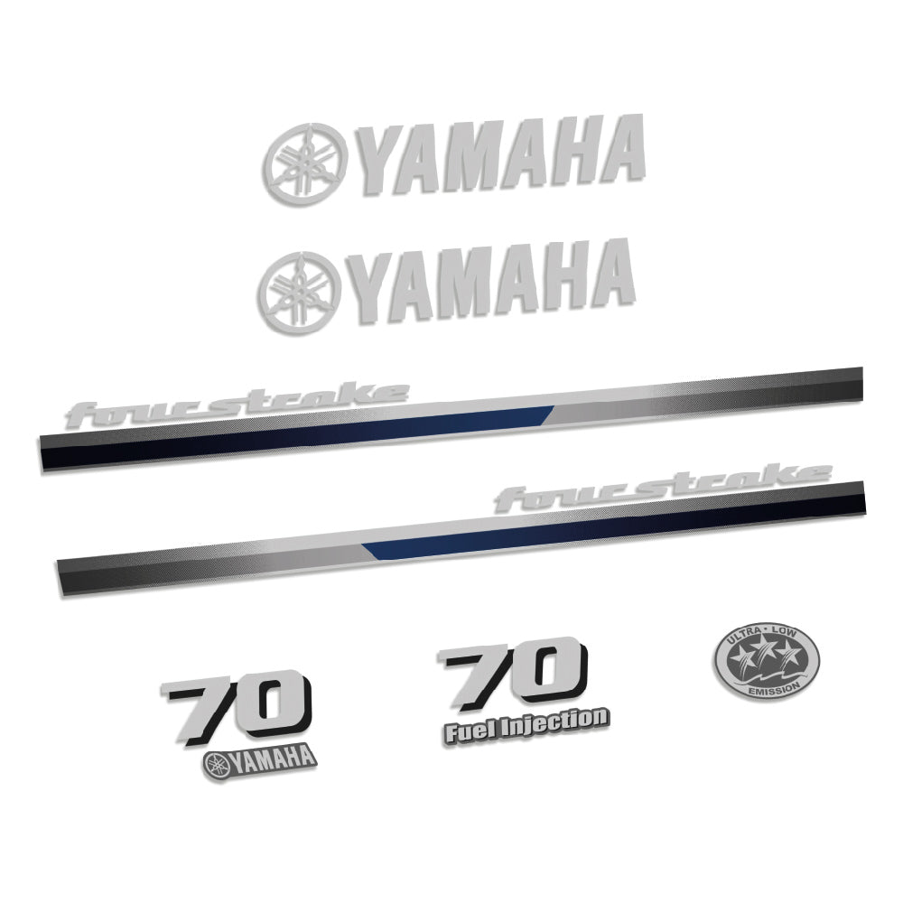 Yamaha 70HK 4-takt 2013 Påhängsmotorn Dekaler – Vinyldekalset