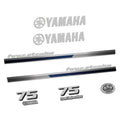 Yamaha 75HK 4-takt 2013 Påhängsmotorn Dekaler – Vinyldekalset