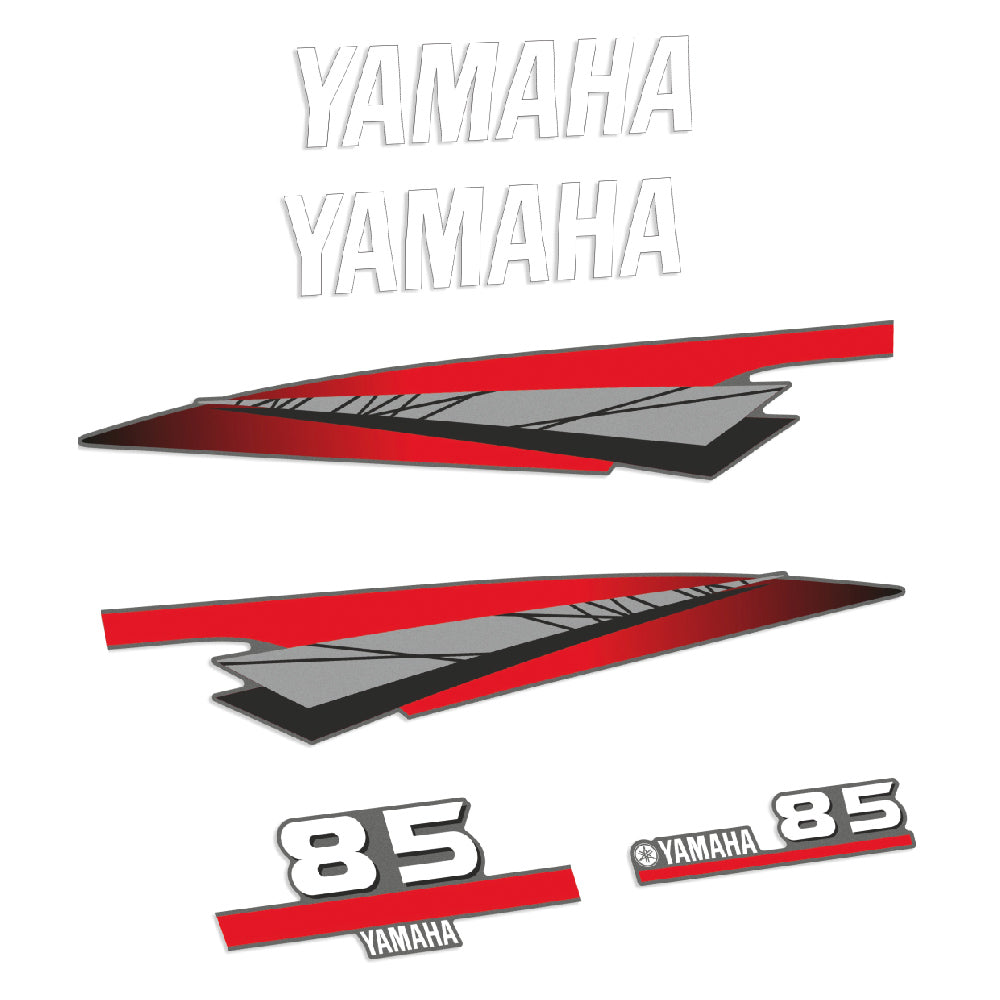 Yamaha 85HK 2-takt Påhängsmotorn Dekaler – Vinyldekalset