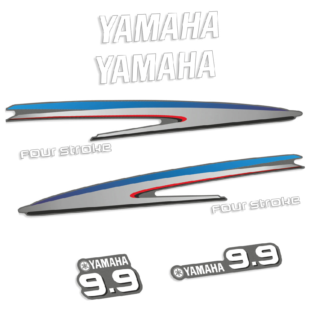 Yamaha 9.9HK 4-takt Påhängsmotorn Dekaler – Vinyldekalset