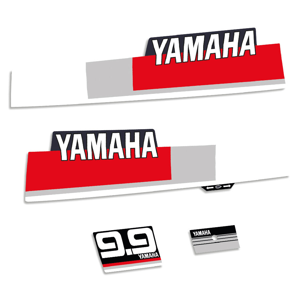 Yamaha 9.9HK 2-takt Påhängsmotorn Dekaler – Vinyldekalset