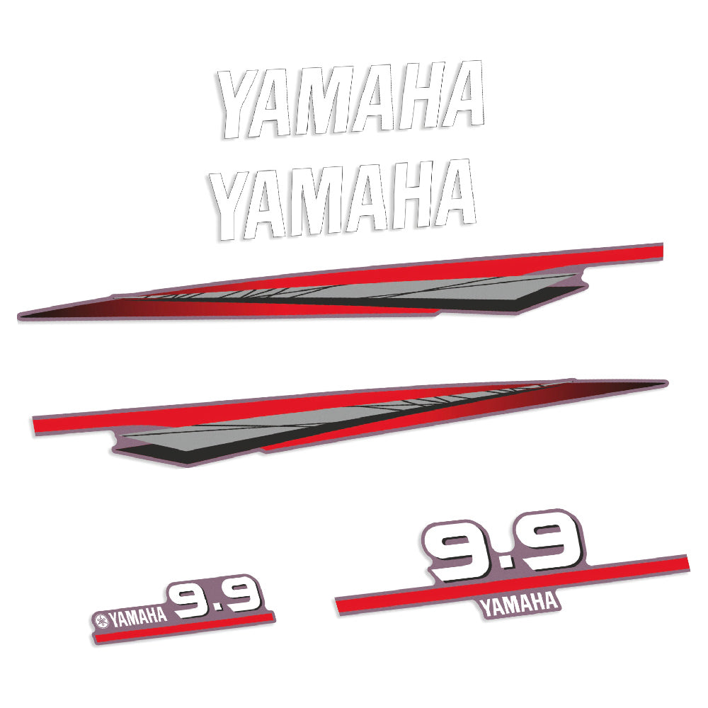 Yamaha 9.9HK 2-takt Påhängsmotorn Dekaler – Vinyldekalset